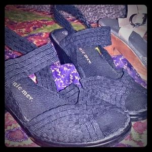 Designer Black Heeled Sandal
